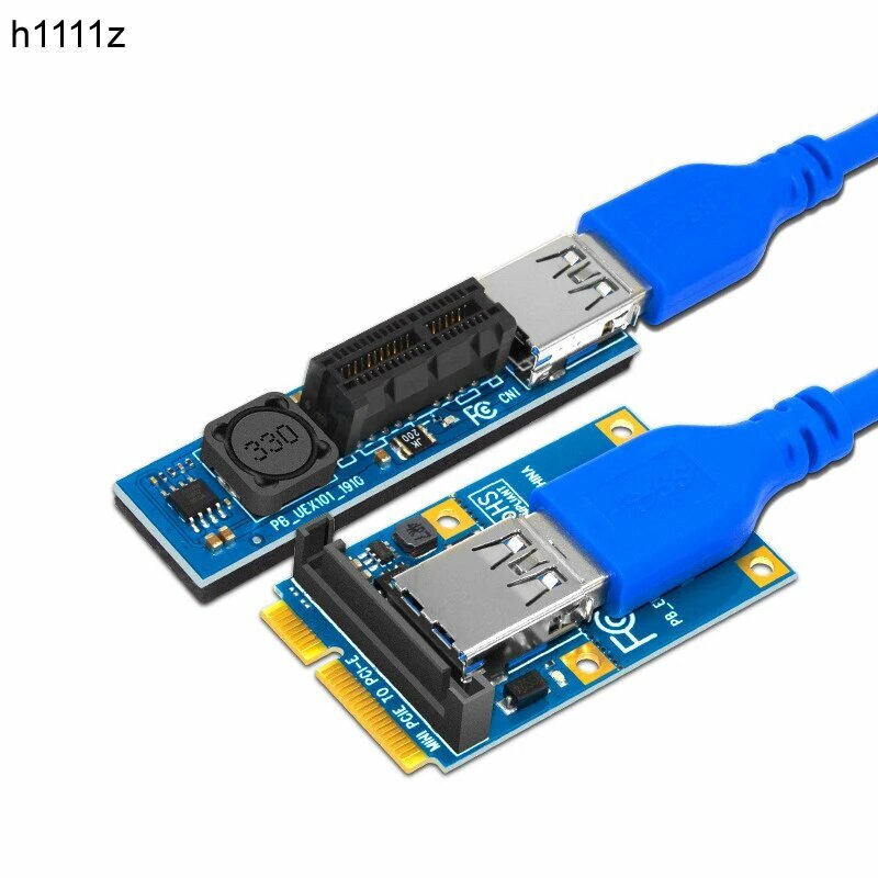 H1111z Мини PCI-E к PCI-E X1 плата расширения черная