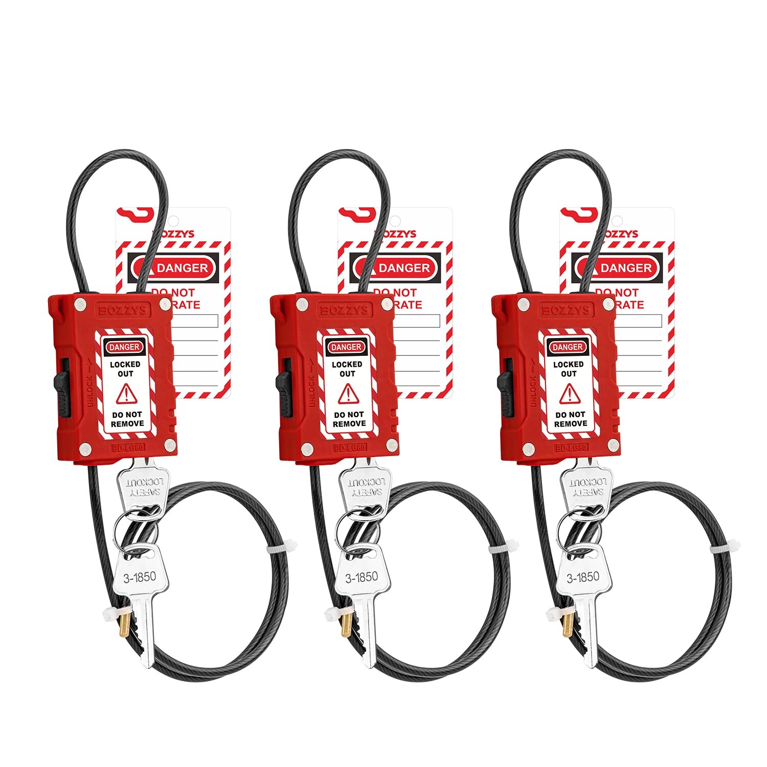 BOZZYS Тросовый замок BD-LG80