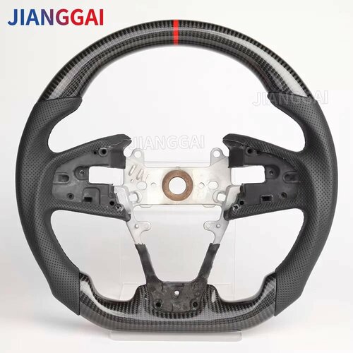 Руль из углеродного волокна для Honda Civic Gen 10th Type R 2016-2021 светодиодный руль из углеродного волокна перфорированная кожа Style 2 35169₽