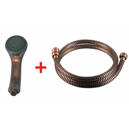 Набор: трехрежимная лейка + шланг 150 см, бронза