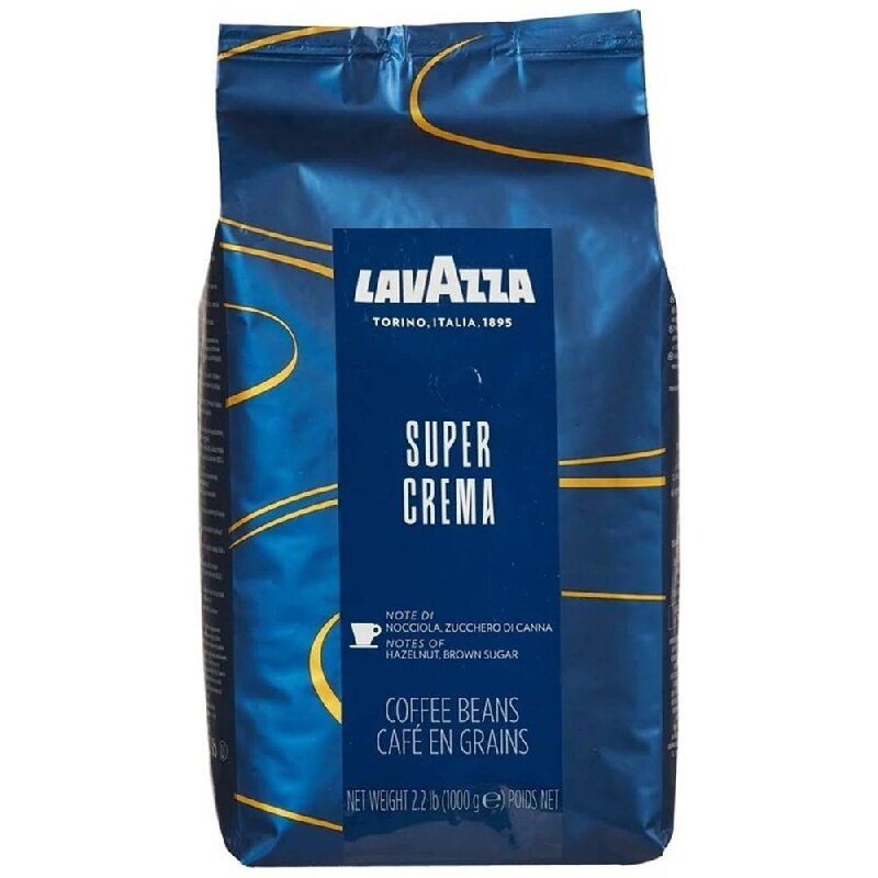 Кофе LAVAZZA SUPER CREMA зерно /вакуум/ 1000г