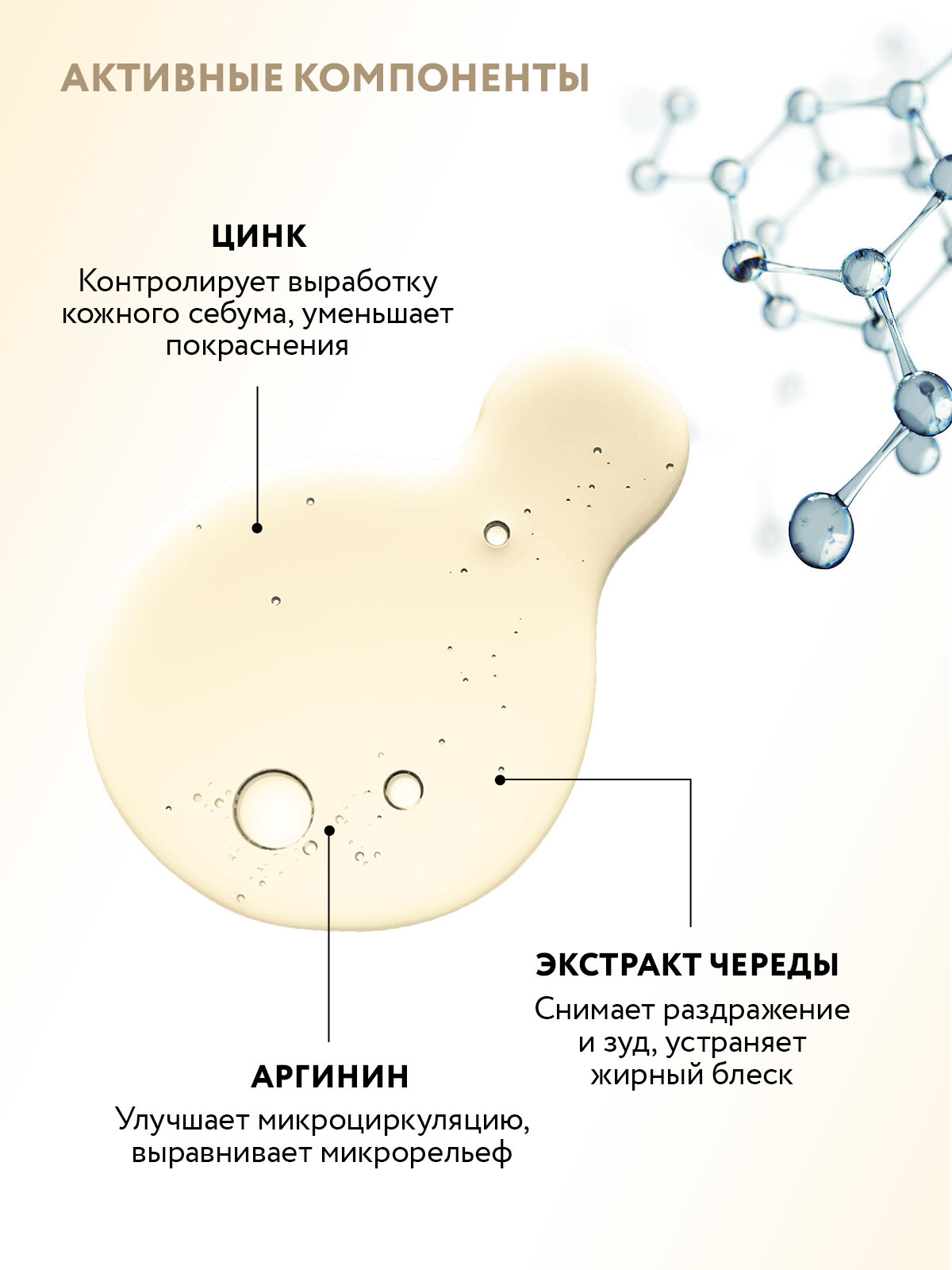 ARAVIA Себорегулирующая сыворотка для лица с цинком и аргинином SEBO RENEWAL SERUM, 50 мл — фото 1