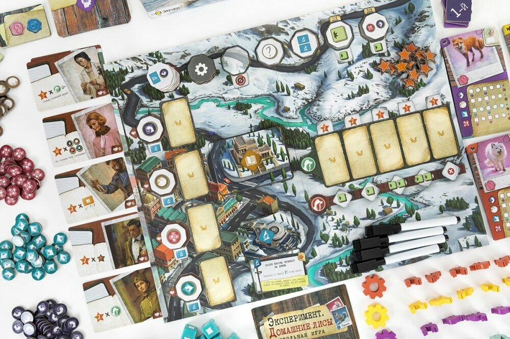 Настольная игра эврикус Эксперимент. Домашние лисы — фото 1