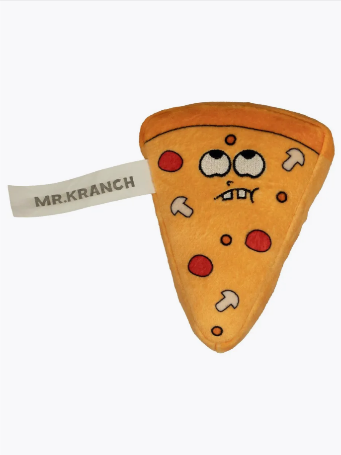 Игрушка для собак Mr.Kranch "Кусочек пиццы", с пищалкой, для собак, 11 см, MKR543868