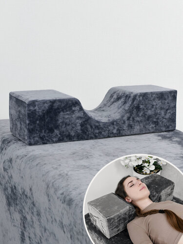 Изображение товара Подушка лешмейкера под голову для ресниц, для лэшмейкера, серая