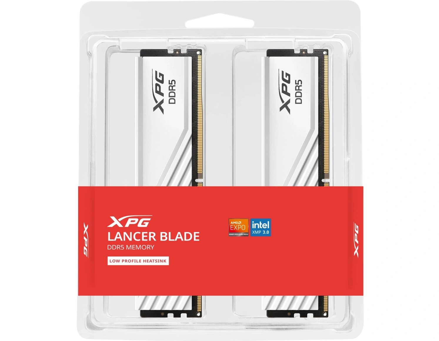 Оперативная память A-Data XPG Lancer DDR5 - 2x 16GB, 5600 МГц, DIMM, CL46, RTL (ax5u5600c4616g-dtlabwh) — фото 1
