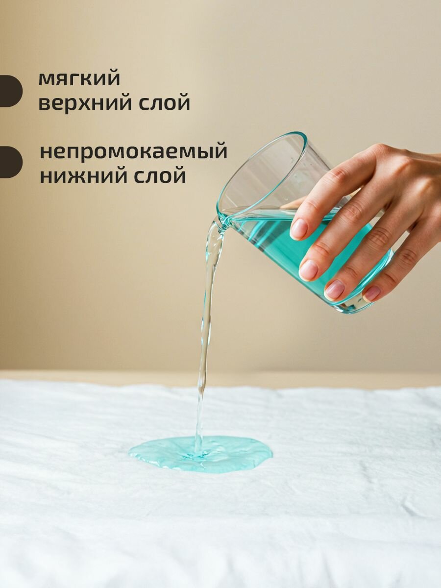 Картинки Гипоаллергенные пеленки 60х90 Senso baby одноразовые 30 шт, впитывающие и непромокаемые, для детей и новорожденных