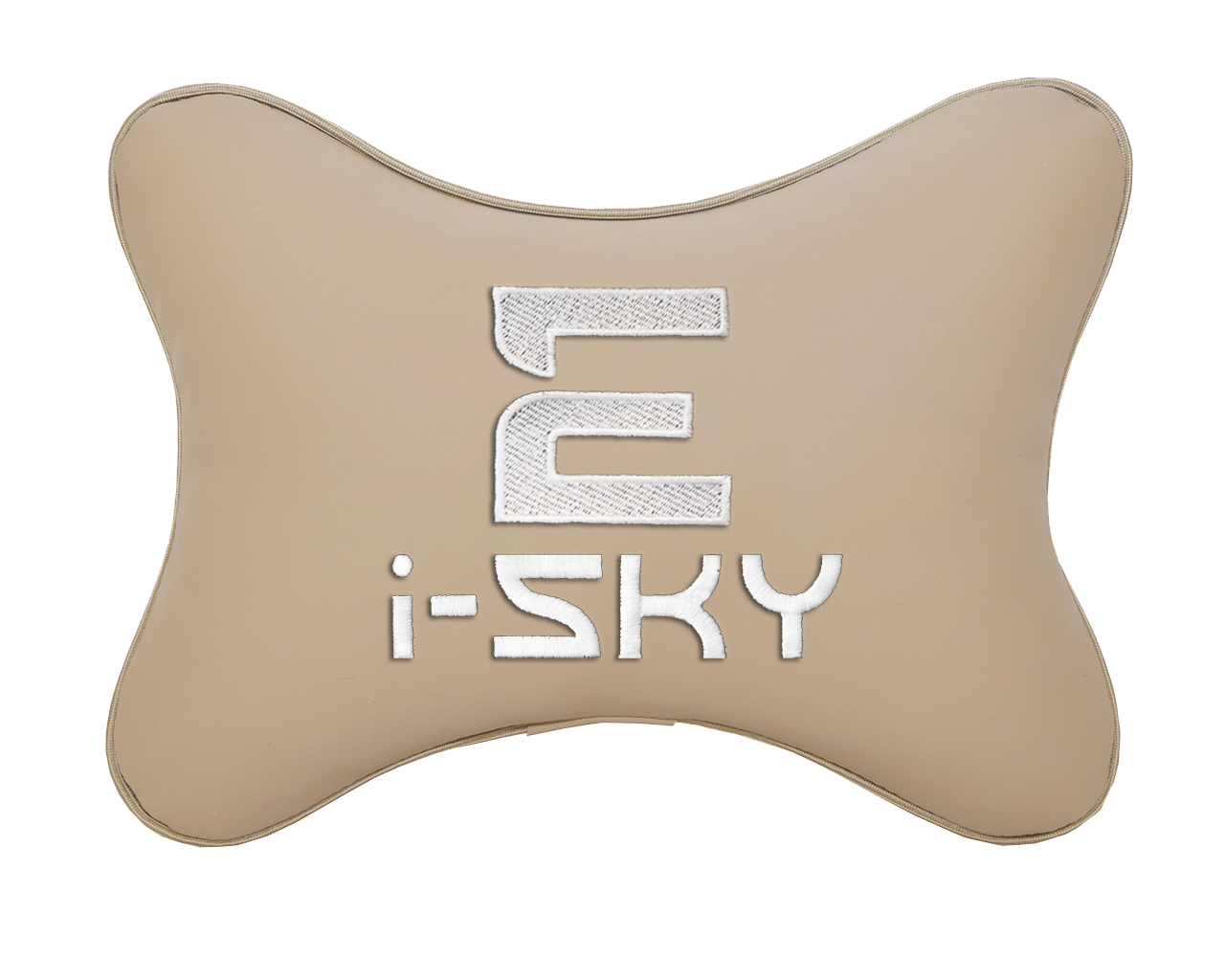 Подушка на подголовник бежевая экокожа EVOLUTE I-SKY