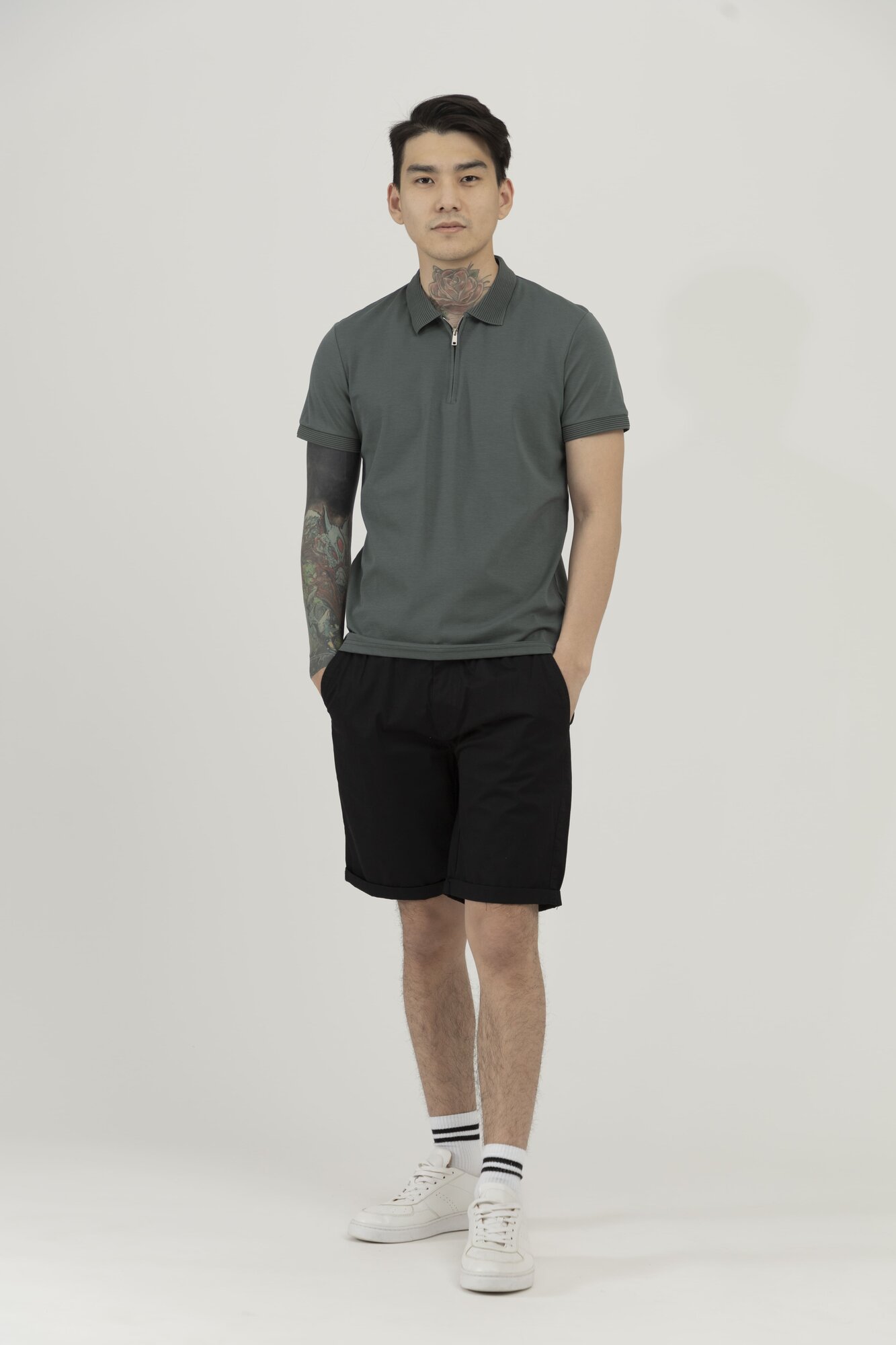 Поло спортивное TERRA PRO, размер M, green — фото 1