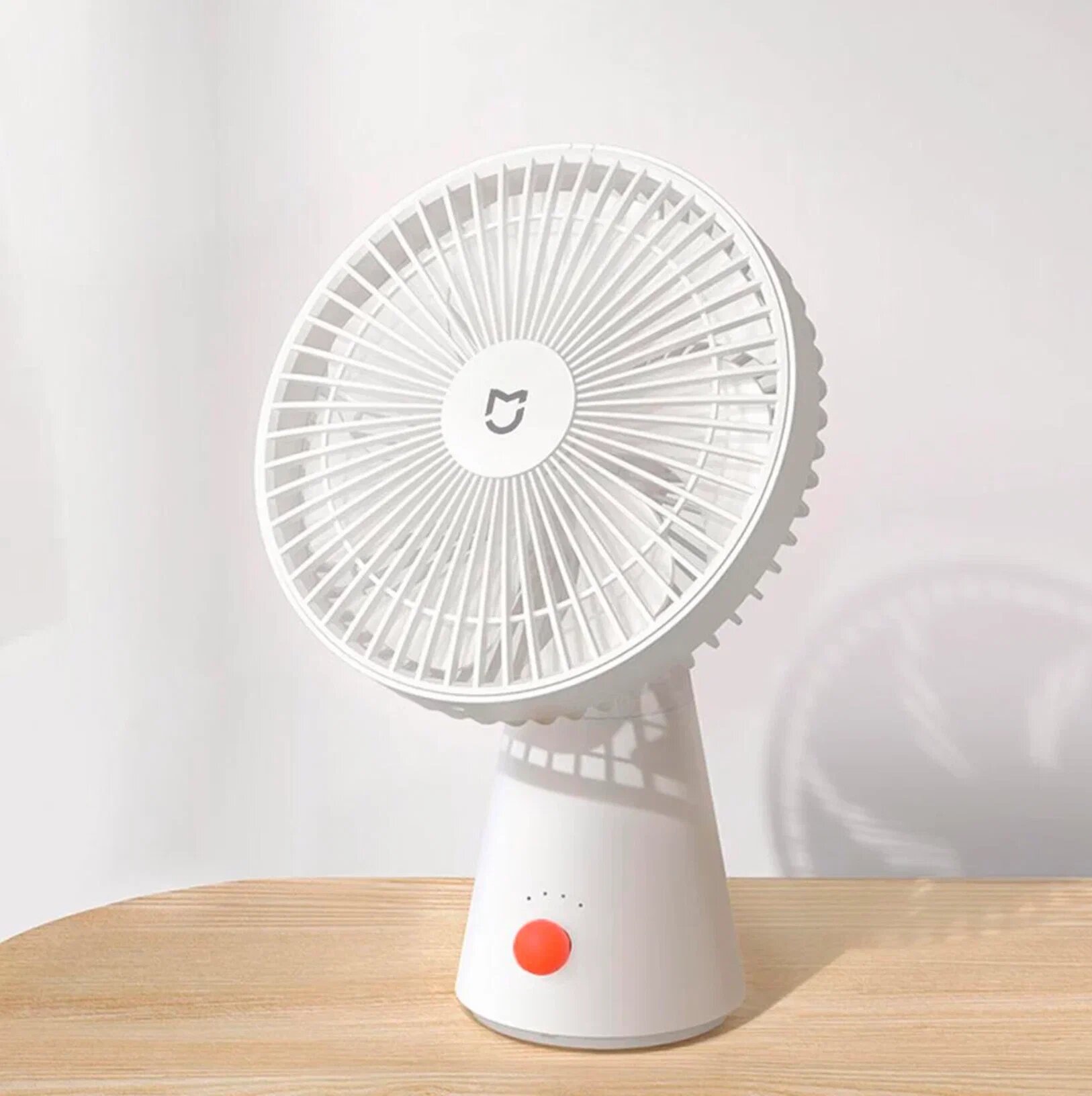 Вентиляторы Xiaomi Портативный настольный вентилятор Xiaomi Mijia Desktop Fan 4000mAh (ZMYDFS01DM) белый