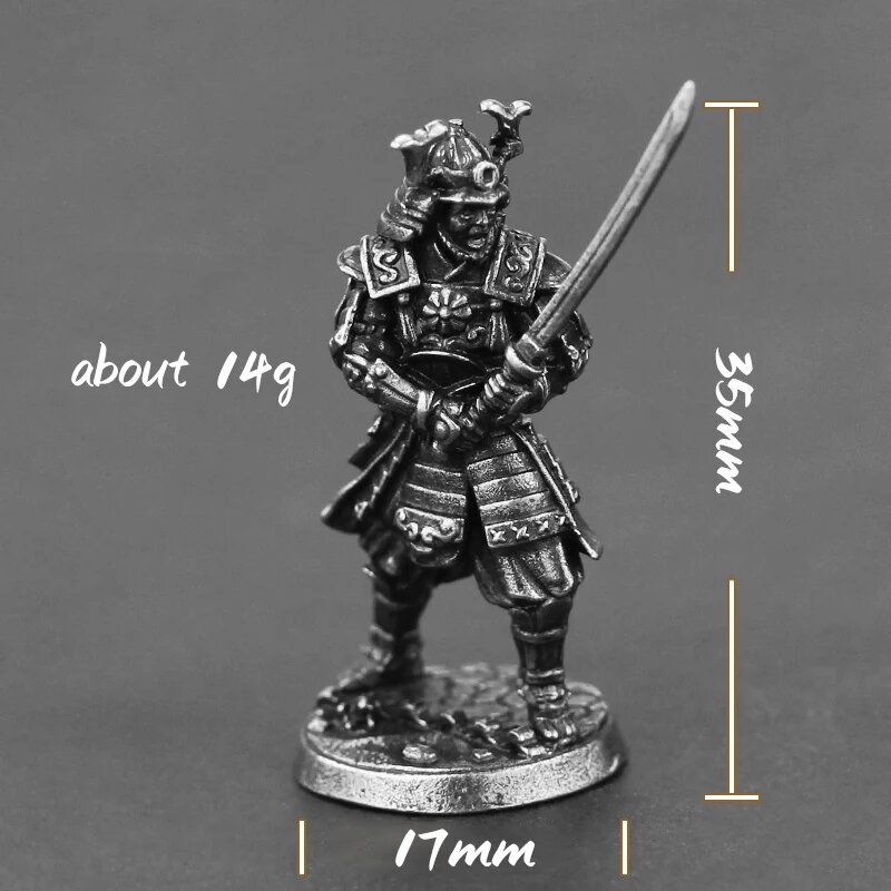 Металлические фигурки самураев Shogunate из белой меди, 088-3