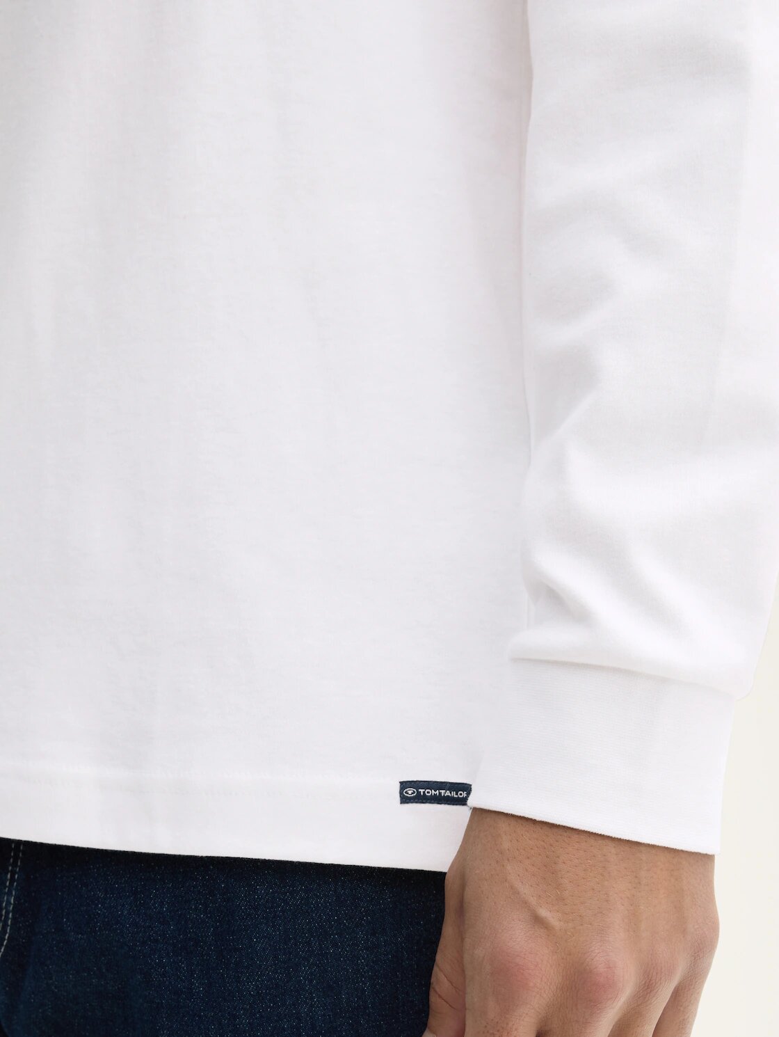 Лонгслив Tom Tailor, размер XXL, , белый — фото 1