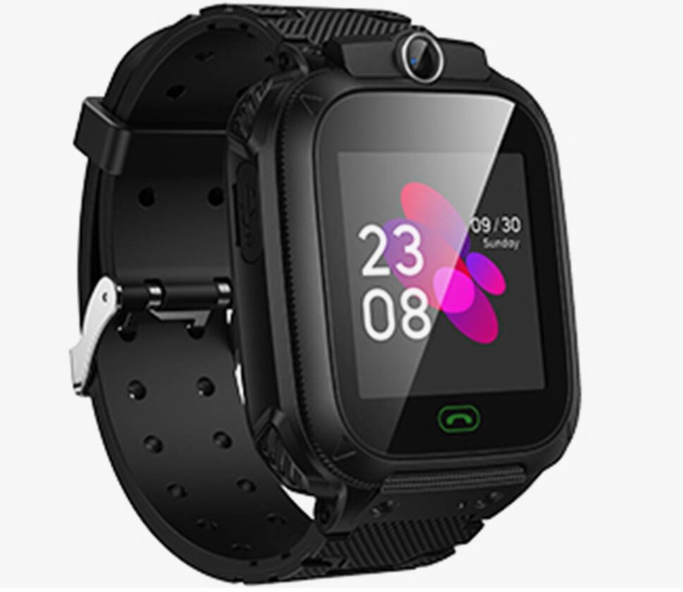 Умные детские Smart часы HOCO Y105A GPS с сим картой 1'44' влагостойкие. пылезащищенные черные