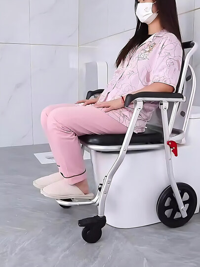 Стул для туалета на колёсах и с ведром TCH-05 — фото 1