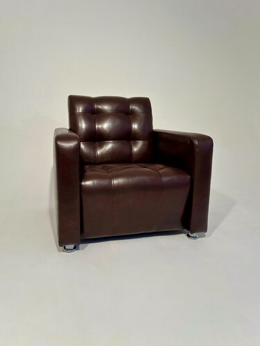 Изображение товара Кресло офисное Канцлер, механизм Нераскладной, 80х82х85 см, темно-коричневый