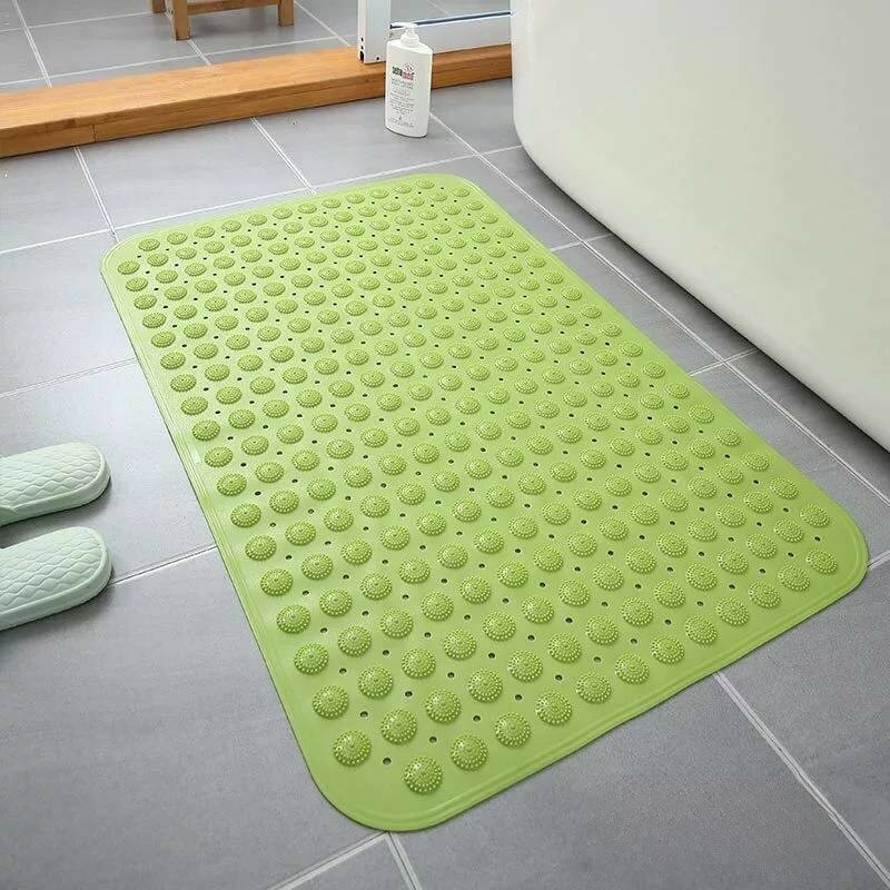 Soft pvc коврик для ванной с нескользящей поверхностью для душа и унитаза безопасность зеленый