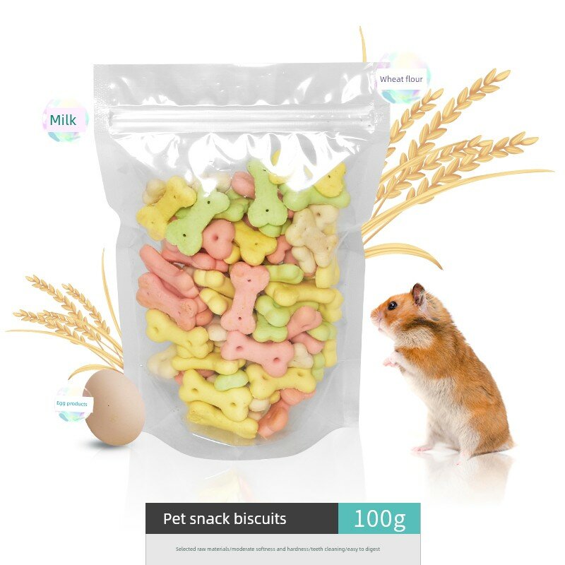 Костные лакомства для мелких питомцев - пакет 100 г, зубные лакомства для кроликов и шиншилл