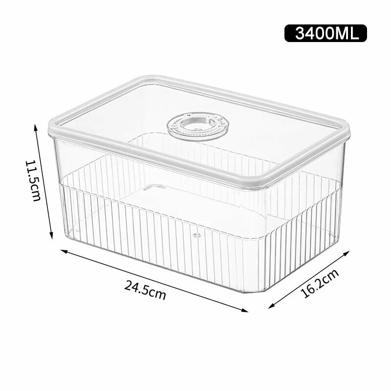 Контейнеры для хранения в холодильнике из пластика 3400ml
