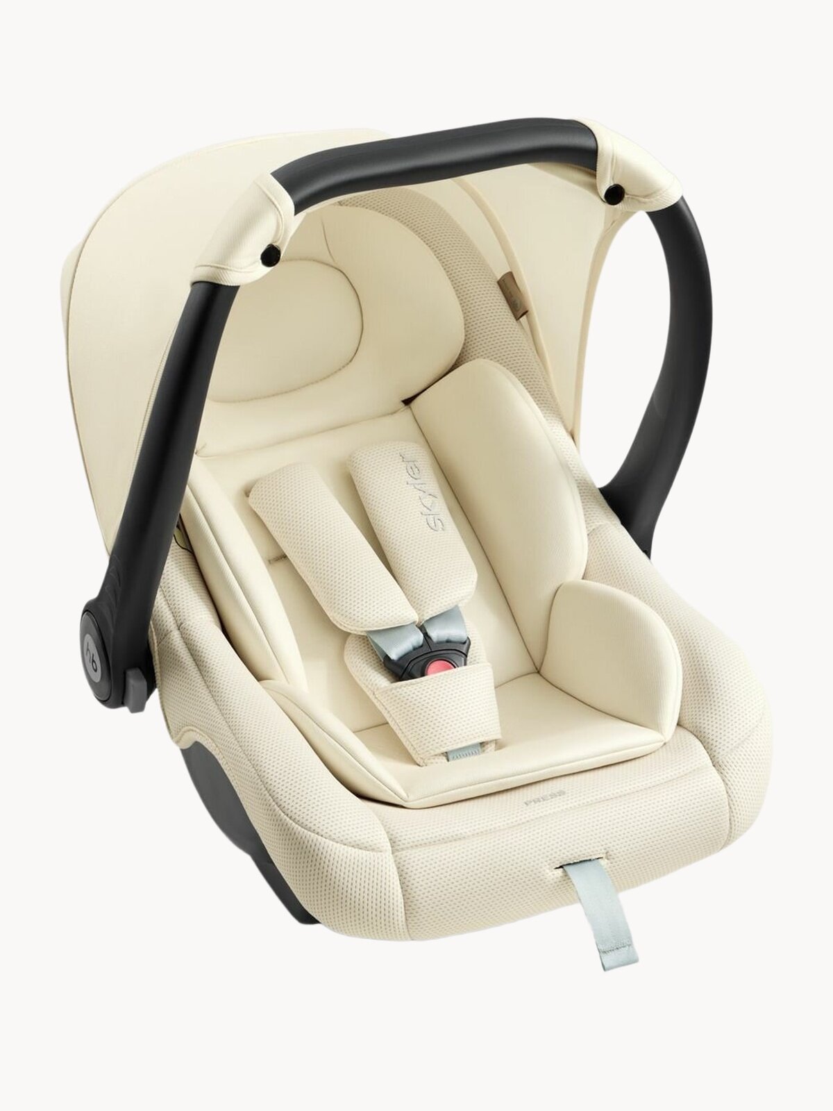 Автолюлька для новорожденных Happy Baby Skyler V2, с анатомическим вкладышем, группа 0+ (0-13 кг), молочная