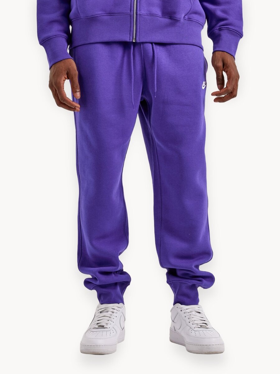 Брюки джоггеры NIKE Club, размер XL , фиолетовый