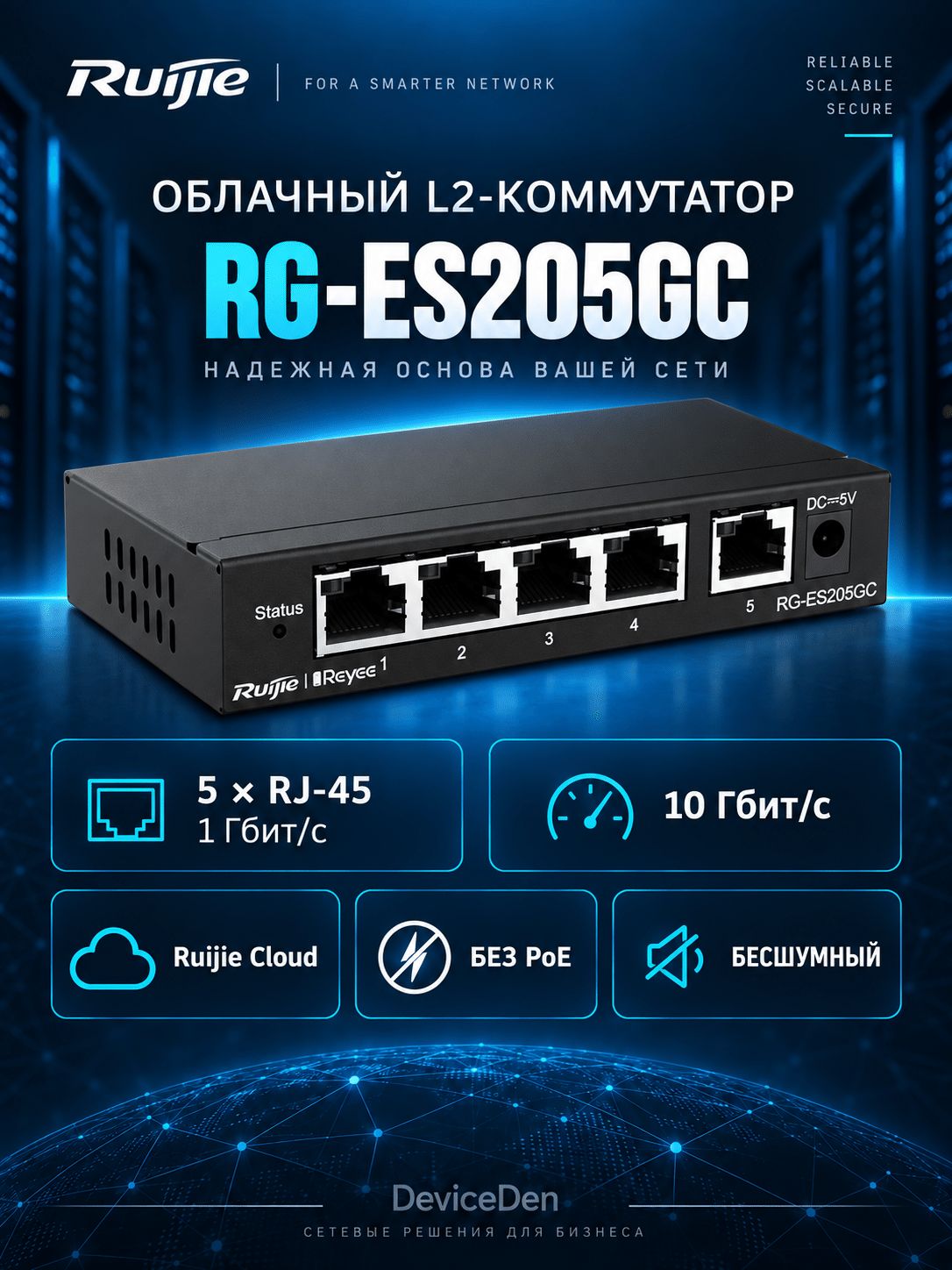 Ruijie RG-ES205GC Коммутатор