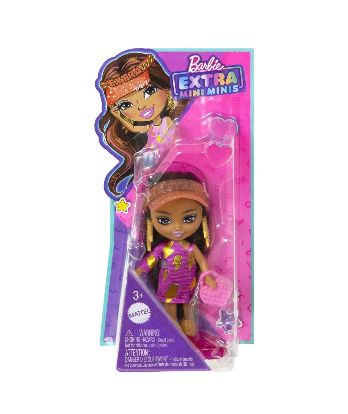 Кукла Barbie Extra Mini Minis Тёмные волосы HPH20