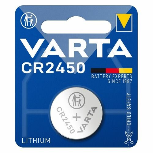 CR2450 Батарейка VARTA Electronics BL1, 1 шт.