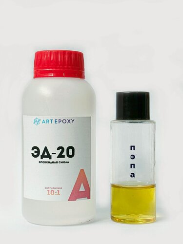 Изображение товара Эпоксидная смола ЭД-20 с отвердителем пэпа 110гр (эпоксидный клей) ArtEpoxy