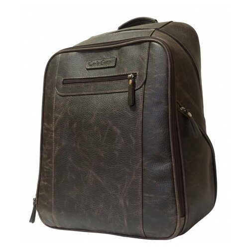 фото Кожаный рюкзак мужской carlo gattini cossira brown