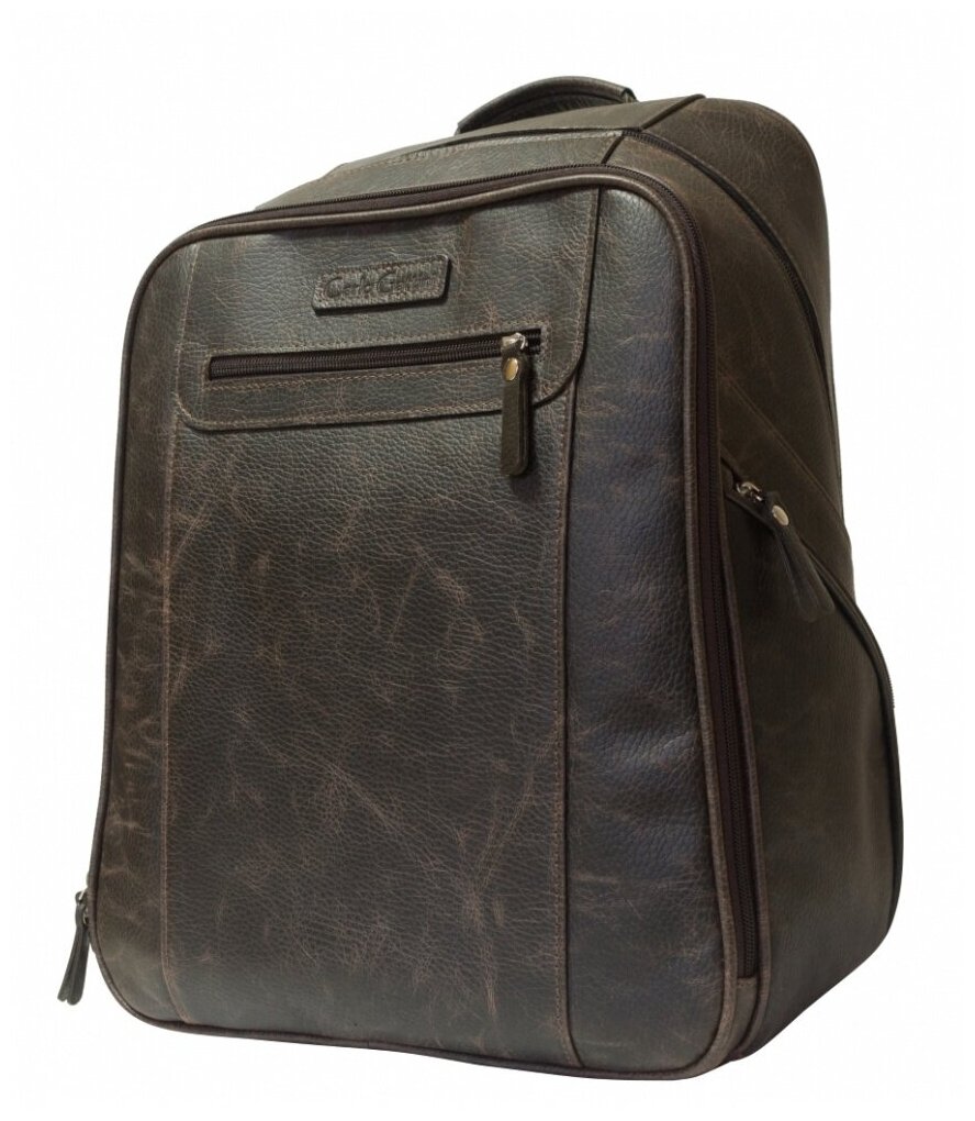 Кожаный рюкзак мужской Carlo Gattini Cossira brown