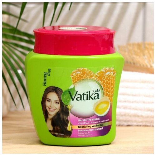 Маска для волос Мед и Яйцо Интенсивное питание Дабур Ватика (VATIKA hair mask Intensive nourishment Dabur) 500г