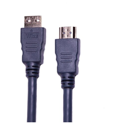 Кабель HDMI - HDMI, M/M, 5 м, v2.0, K-Lock, поз. р, экр, Wize, CP-HM-HM-5M