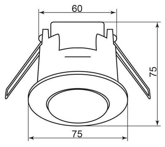 Датчик движения 230V 1200W 6m 360° белый SEN86 FERON 22061 (1 шт.)