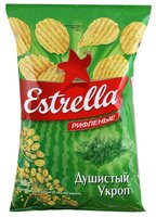 Чипсы ESTRELLA картофельные Душистый укроп рифленые, 85 г