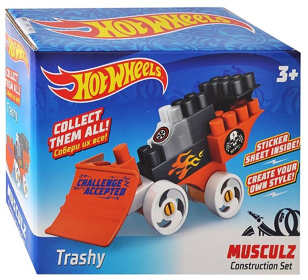 Конструктор 714 Hot Wheels, серия musculz Trashy