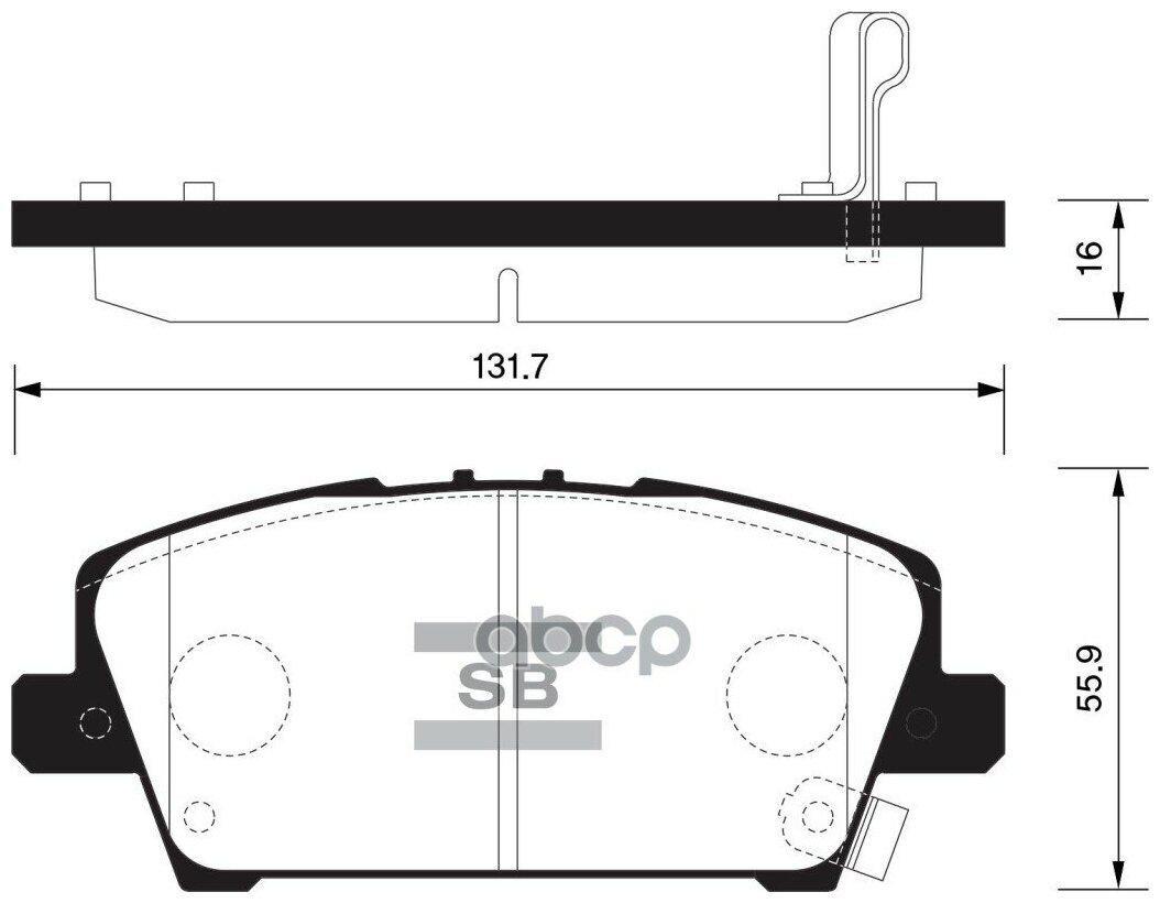 Sp1569sns_колодки Дисковые! Передние Honda Civic 1.3/1.4/1.8i/2.2cdti 06> Sangsin brake арт. SP1569