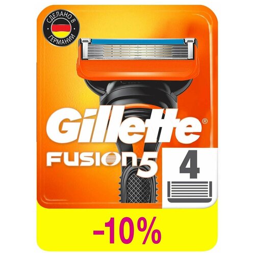 Gillette / Кассеты для бритья Gillette Fusion 4шт 2 уп