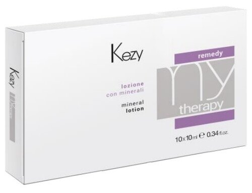 KEZY Mytherapy Лосьон для волос и кожи головы минеральный, 1 г, 10 мл, 10 шт., ампулы
