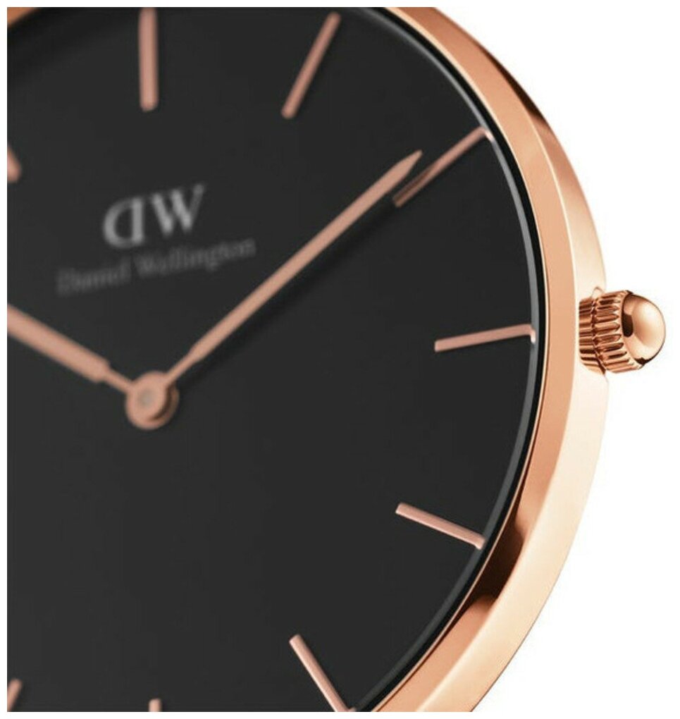 Наручные часы Daniel Wellington Petite, пыльная роза, розовый, черный — фото 1