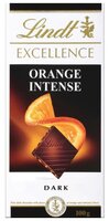 Шоколад Lindt Excellence темный с апельсином и миндалем, 100 г