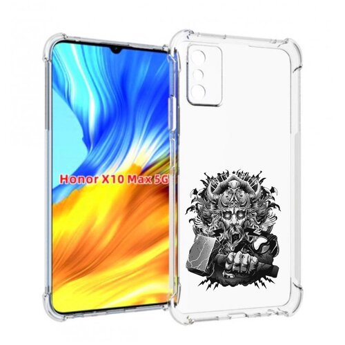 чехол mypads злой тор для ulefone armor x10 x10 pro задняя панель накладка бампер Чехол MyPads злой тор для Honor X10 Max задняя-панель-накладка-бампер