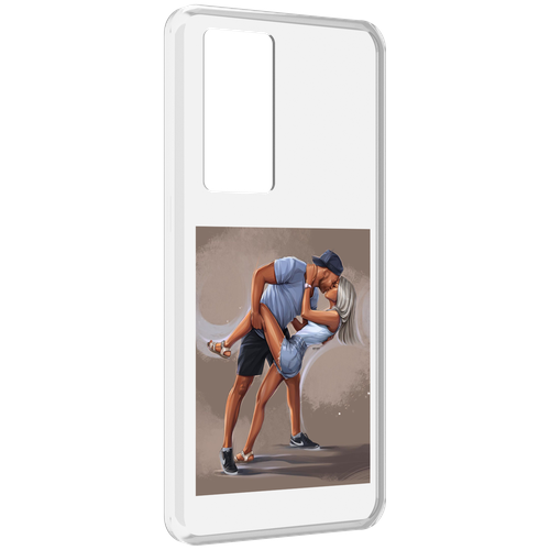 Чехол MyPads девушка с парнем танцуют женский для Realme GT Master Explorer Edition задняя-панель-накладка-бампер