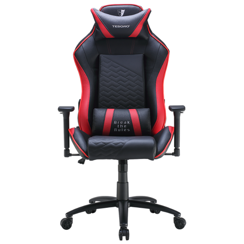 фото Компьютерное кресло tesoro zone balance игровое, обивка: искусственная кожа, цвет: черный/красный