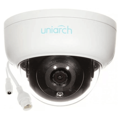 IP-камера Uniarch 4МП уличная купольная антивандальная с фиксированным объективом 2.8 мм, ИК подсветка до 30 м, матрица 1/3