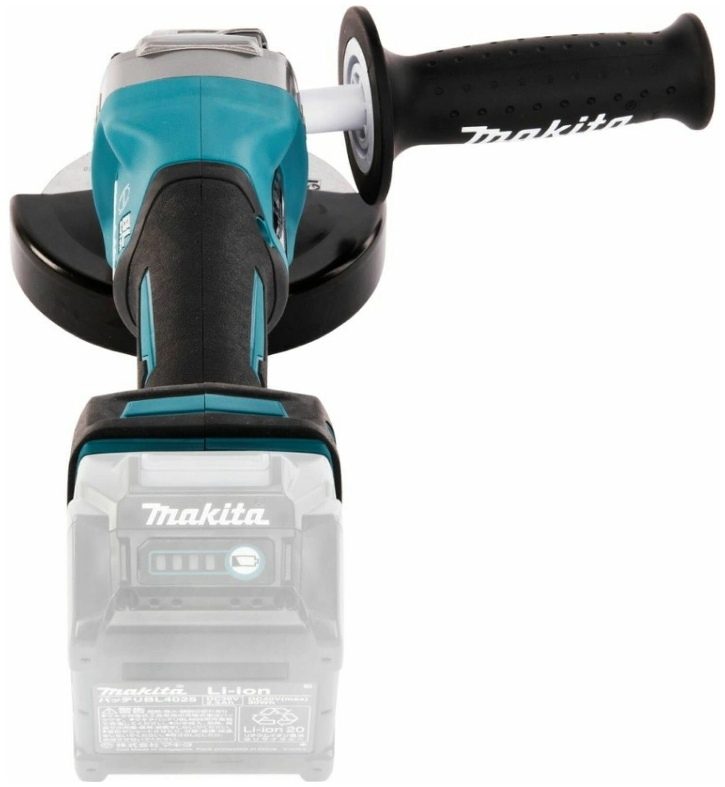 Аккумуляторная УШМ Makita GA013GZ, 125 мм, без аккумулятора черный/синий - фотография № 7