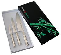 Набор Samura Bamboo 3 ножа серебристый