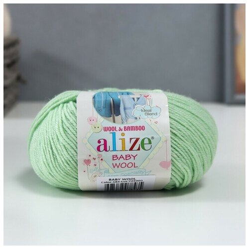 2шт, Пряжа Baby Wool 40% шерсть, 40% акрил, 20% бамбук 175м/50гр (188)