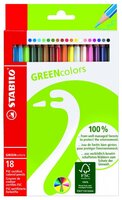 STABILO Цветные карандаши GREEN colors 18 цветов (6019/2-18)