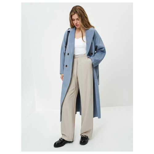 фото Zarina брюки из вискозы, цвет бежевый, размер l (ru 48)