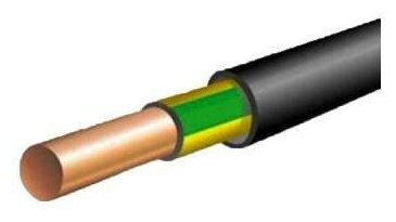 Кабель ВВГнг(А)-LS 1х4 Ж/З 0.66кВ (бухта) альфакабель 65703